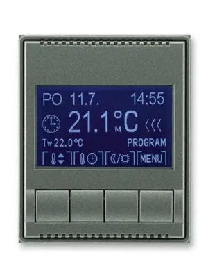 Víkendová Akce Time® 3292E-A10301 34 termostat univerzální programovatelný (ovládací jednotka) barva antracitová ABB