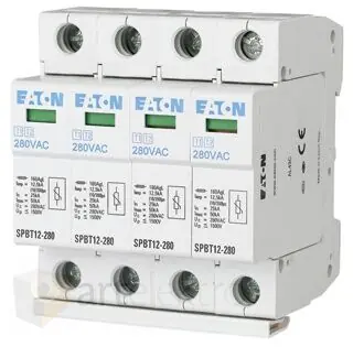 Nakupujte Hned Eaton SPBT12-280/4 Svodič přepětí třídy T1+T2 (B+C), 4-pól sada pro TN-S *158331