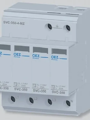 Svodič přepětí SVC-350-4-MZ *OEZ 40861 typ 2, Imax 40 kA, Uc AC 350 V, zapojení 4+0, výměnné moduly, varistor Odeslání Ihned