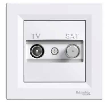 Vysoce Kvalitní Zásuvka TV-SAT, koncová, bílá Asfora EPH3400121