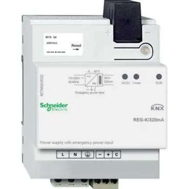 KNX napájecí zdroj REG-K/320 mA se vstupem pro záložní napájení *MTN683832 Vysoce Kvalitní