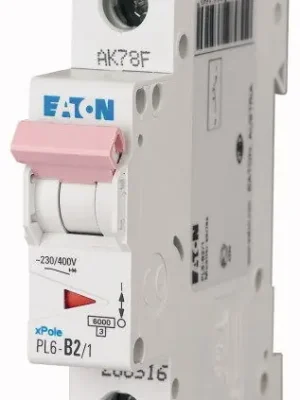 Eaton PL6-B2/1 Jistič PL6, char B, 1-pólový, Icn=6kA, In=2A *286516 Finální Výprodej