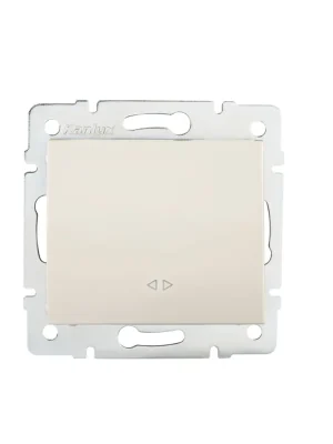 Vypínač LOGI křížový č. 7 barva krémová 25134 Kanlux Bezpečná Platba