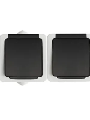 Nejlepší Cena Zásuvka TEKNO 05-1254-143 dvojnásobná francouzská horizontální barva černá 25357 Kanlux
