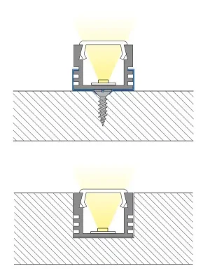 Přisazený hliníkový profil 16x13 mm, mléčný difuzor 1m *ML-761.012.02.1 Kup Teď