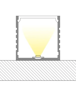 Přisazený hliníkový profil 35x35 mm, matný difuzor 2m *ML-761.005.02.2 Sleva