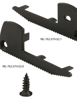 Nášlapný hliníkový profil 59x22 mm, černá barva, čirý difuzor 2m *ML-761.088.02.2 Cenový Hit