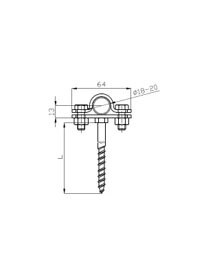 Držák DOTb vrut 160mm 102280 Nízká Cena