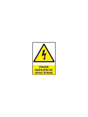 Štítek A8 pozor napáj.ze dvou str. Objednat Nyní