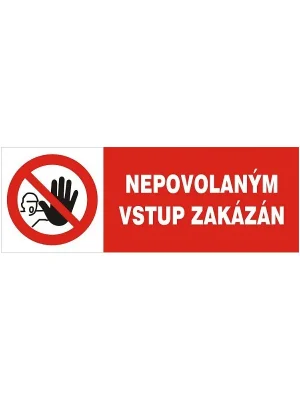 Štítek samolep. -"Nepovolaným .." Koupit Online