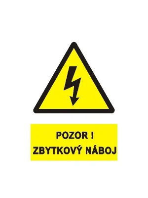 Autentický Plast.tabulka"POZOR ZBYT.NÁB."30129