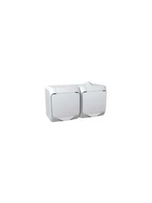 Zásuvka 2x WDE000622 Cedar IP44 še Autentický