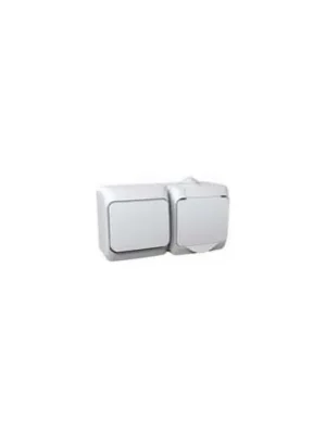 Zás.+spínač WDE000580 Cedar IP44 bí Sleva