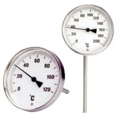 TER TEPLOMĚR TR100 0-200ST C L=160MM DVOJKOVOVÝ ROVNÝ TR100-160/0+200 Speciální Cena