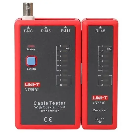 TIPA TESTER KABELU UNI-T UT681C (RJ45, RJ11, BNC) 07750134 Vrácení Zdarma