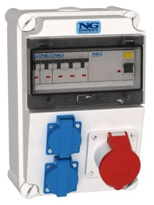 Sezónní Sleva NG ENERGY KOMBINACE ZÁS. SC 51 022 E.01 1X CEE 16A 5P 400V, 2X 16A 230V, CHRÁNIČ 4P JISTIČE
