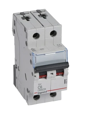 Ověřený LEGRAND Jistič 6C/2 TX3 403524