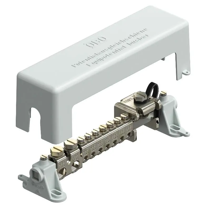 Lišta potenciálového vyrovnání OBO 1801 VDE 217mm CuZn šedá 5015650 Výprodej