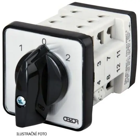 Vačkový spínač OBZOR VSN16 9151C8-V-PNC-NSC R812 16A Aktuální