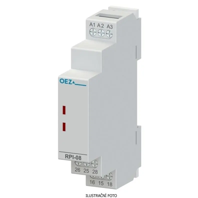 Instalační relé OEZ RPI-16-001-X230-SE 16A modul 230VAC, 24VAC/DC 1x přep.kontakt, zelená signálka, 43250 Tovární Cena