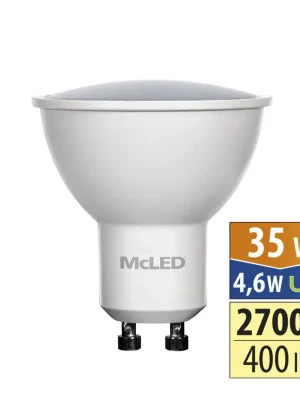 MCLED Žárovka LED 5W-50 GU10 400lm 2700K 100° Nová Kolekce