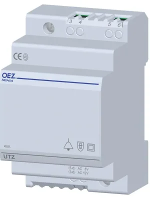 Značkový Zvonkový transformátor OEZ UTZ-4-A 230VAC/6/8/12VAC 35688