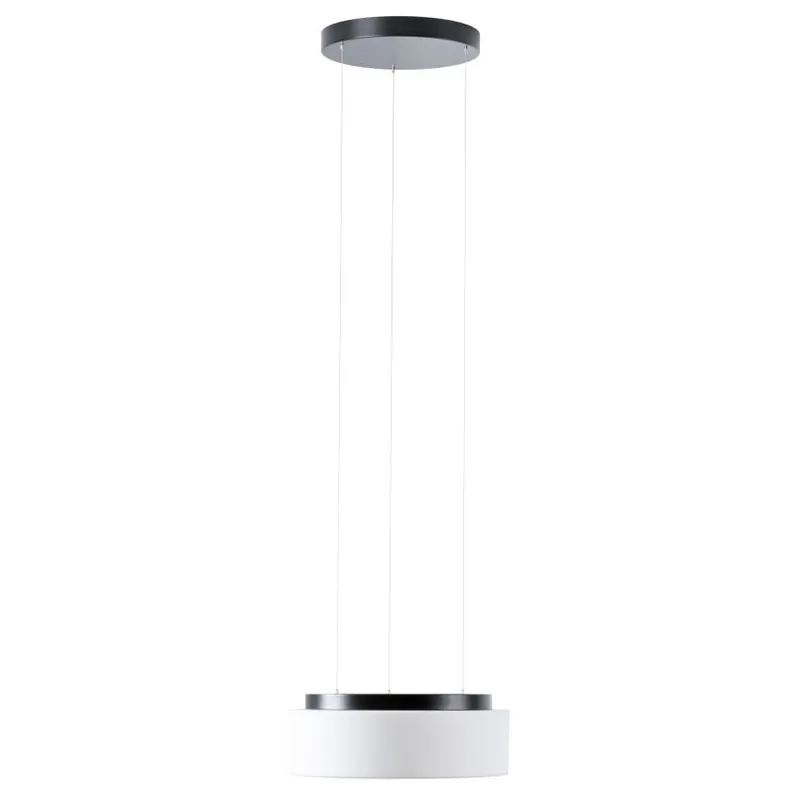 Sleva Závěsné svítidlo OSMONT ERIS LE2 LED-1L14E500ZLE64/412/L100 C 3K 13W 1360lm 3000K IP40 černá sklo ERI67382
