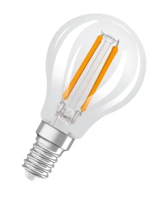 Cenový Hit LED žárovka mini globe Osram Superstar Plus CLP40 E14 4W (40W) 470 lm 2700K 827 filament čirá stmívatelná 3STEP