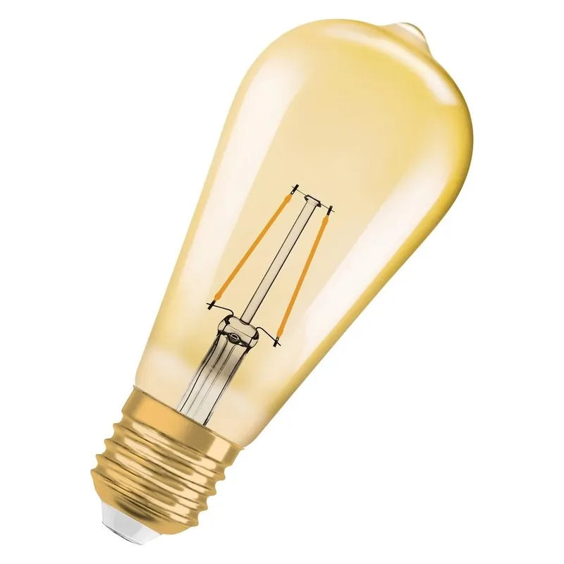 LED žárovka Edison Osram Vintage 1906 E27 2.5W (22W) 220 lm 2400K 824 filament zlatá Aktuální