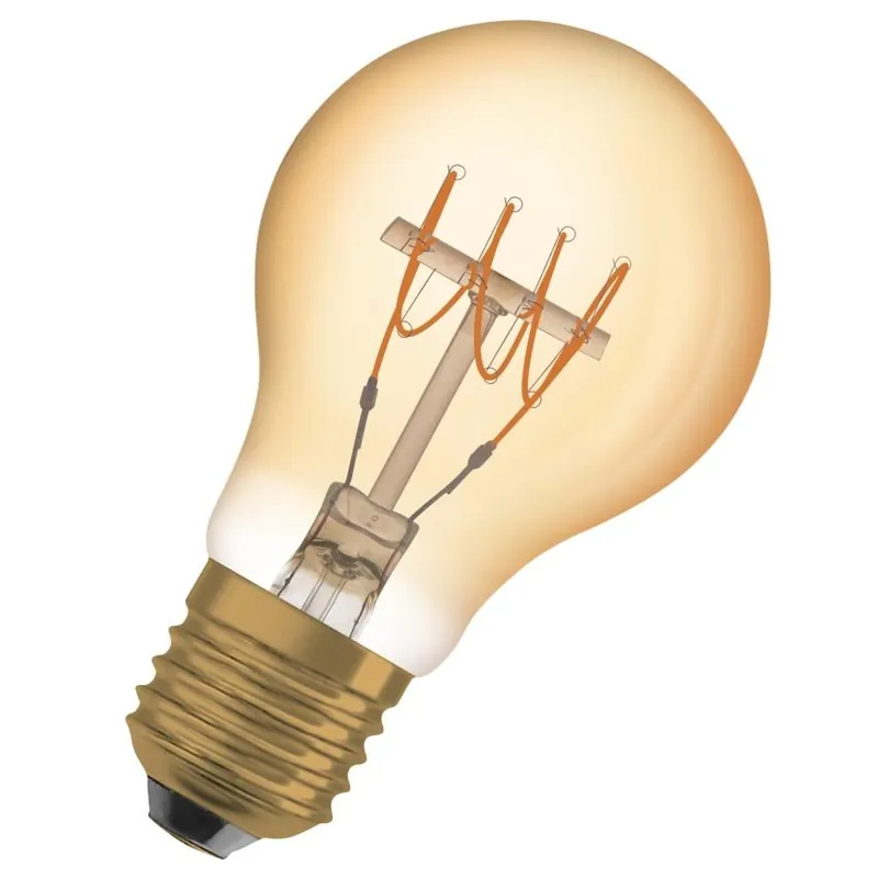 LED žárovka Classic Osram Vintage 1906 DIM CLA35 E27 4.8W (35W) 400 lm 2200K 822 filament zlatá stmívatelná Cenový Hit