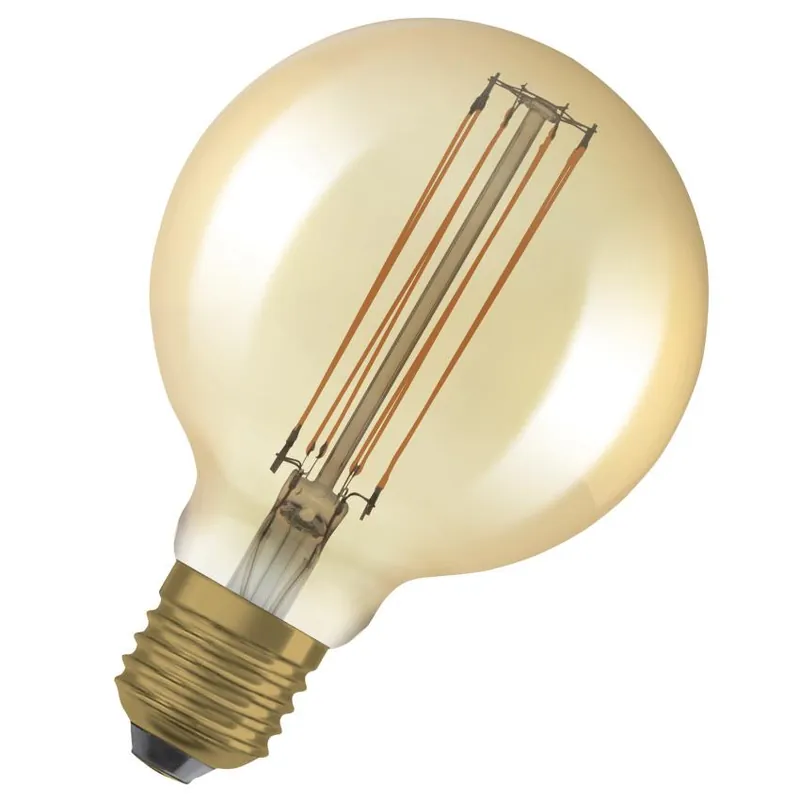 Oblíbený LED žárovka globe Osram Vintage 1906 G95 E27 8.8W (60W) 806 lm 2200K 822 filament zlatá stmívatelná
