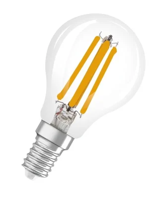 Sezónní Sleva LED žárovka mini globe Osram Superstar Plus CLP40 E14 4W (40W) 470 lm 2700/4000K 827/840 Active/Relax filament čirá