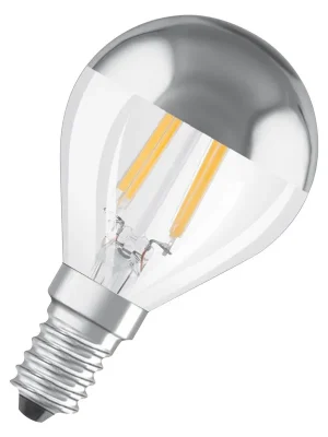 LED žárovka mini globe Osram Star CLA31 E14 4W (31W) 350 lm 2700K 827 filament stříbrný vrchlík Nejprodávanější
