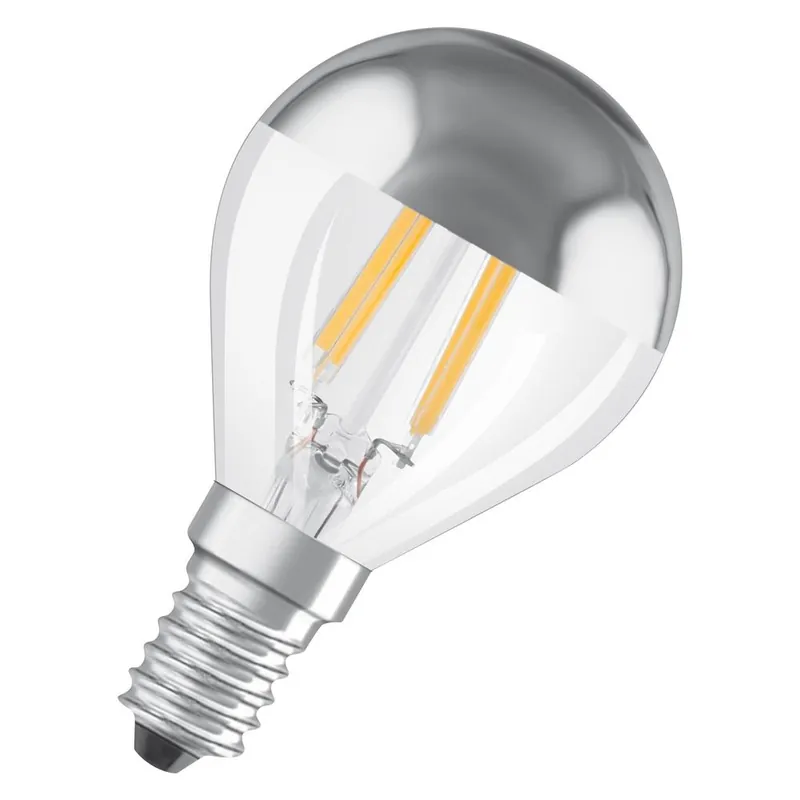 LED žárovka mini globe Osram Star CLA31 E14 4W (31W) 350 lm 2700K 827 filament stříbrný vrchlík Nejprodávanější