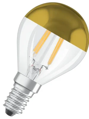 Finální Výprodej LED žárovka mini globe Osram Star CLP34 E14 4W (34W) 380 lm 2700K 827 filament zlatý vrchlík
