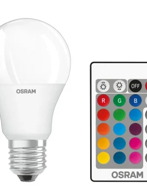 LED žárovka Classic OSRAM Superstar CLA60 E27 9.4W (60W) 806 lm 2700K 827 RGBW matná včetně dálkového ovladače Originální
