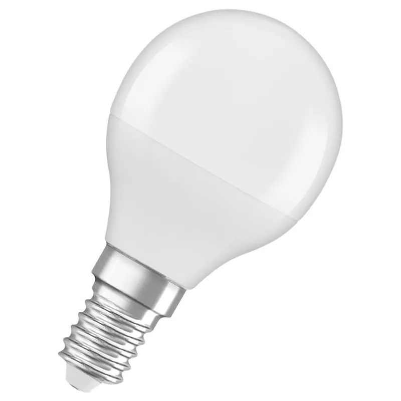 Značkový LED žárovka mini globe Osram Superstar RGBW CLP25 E14 4.2W (25W) 250 lm 2700K 827 RGBW s dálkovým ovládáním matná