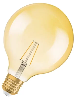 Super Cena LED žárovka globe OSRAM Vintage 1906 G125 E27 2.5W (22W) 220 lm 2400K 824 filament zlatá