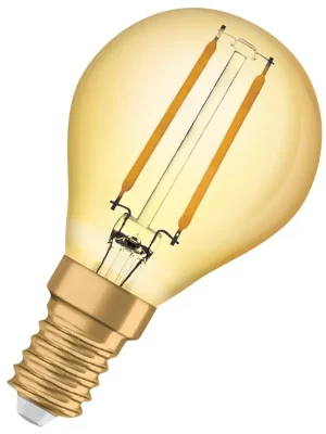 LED žárovka mini globe OSRAM Vintage 1906 E14 2.5W (22W) 220 lm 2400K 824 filament zlatá Originální