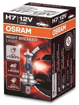 OSRAM AUTOŽÁROVKA 12V H7 55W PX26D 64210NBL NIGHT BREAKER LASER Finální Výprodej