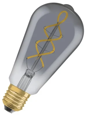 Oblíbený LED žárovka Edison Osram Vintage 1906 E27 4W (15W) 140 lm 1800K 818 filament kouřová