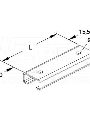 Dokud Zásoby Vydrží WAPRO Lišta 30x15mm, d 200mm, profilová