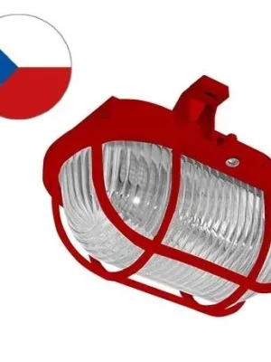 Oblíbený PANLUX SV.OVAL SOP-60/R 60W ČERVENÁ