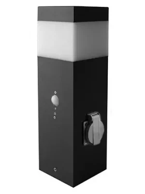PANLUX SVÍTIDLO GARD NZS-E14 ZAHR SLOUPEK 11W E14 + ZÁSUVKA + SENZOR IP44 D=360MM 100MM Koupit Online