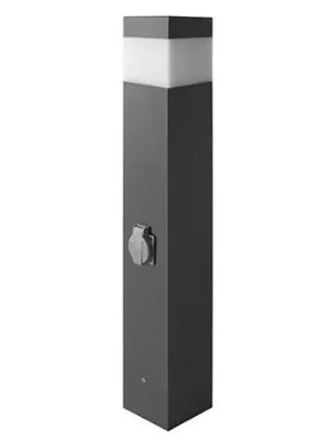 Ověřený PANLUX SVÍTIDLO GARD VOZ-E14 ZAHR SLOUPEK 11W E14 + ZÁSUVKA IP44 D=760MM 100MM