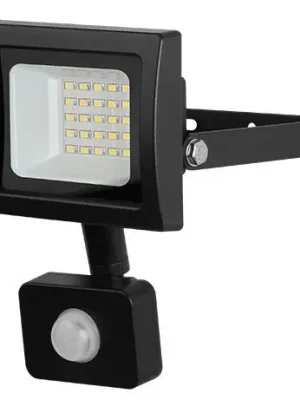 LED reflektor s pohybovým čidlem PANLUX LEDMED VANA 20W 1800 lm 4000K IP44 stříbrný Oblíbený