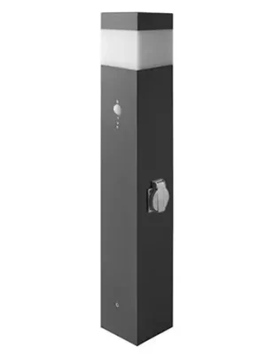 PANLUX SVÍTIDLO GARD VZS-E14 ZAHR SLOUPEK 11W E14 + ZÁSUVKA + SENZOR IP44 D=760MM 100MM Přímo Od Výrobce