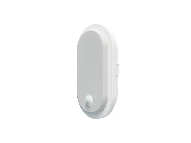 Finální Výprodej Přisazené svítidlo PANLUX OVAL LED S 10W 1000lm 4000K IP65 bílá PIR senzor PN32300033
