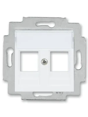 ABB 5014H-A01018 03 Kryt zásuvky komunikační s popisovým polem Levit® bílá Autentický