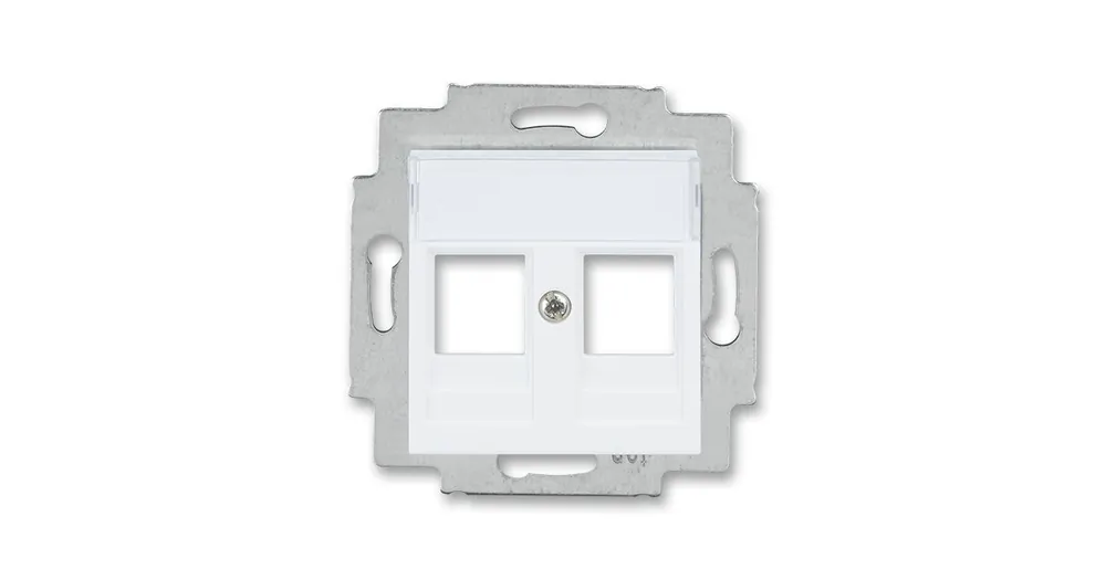 ABB 5014H-A01018 03 Kryt zásuvky komunikační s popisovým polem Levit® bílá Autentický